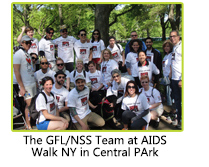 The GFL/NSS Team at AIDS Walk NY in Central Park